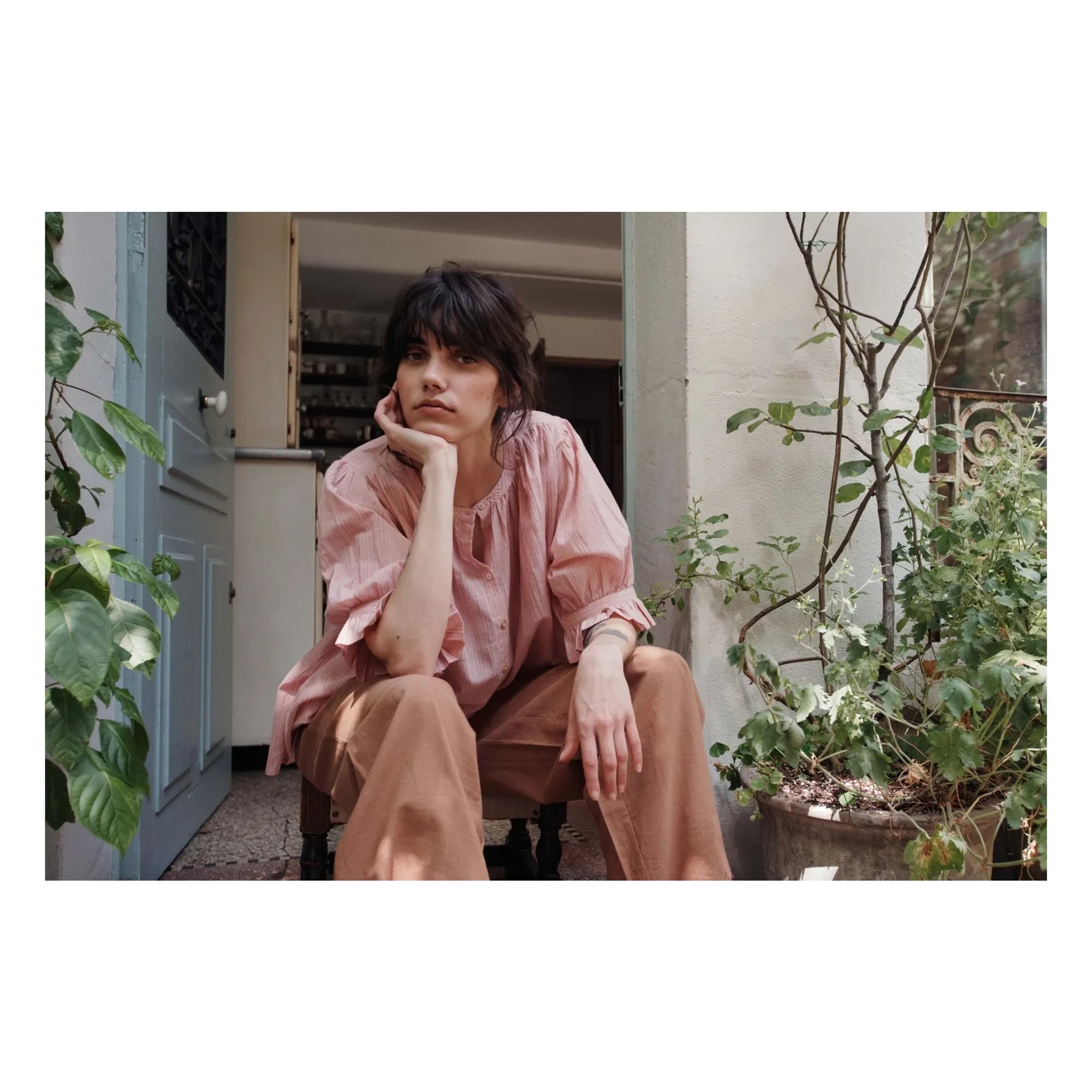 Emile et Ida - Pembe Khadi Pamuk Bluz