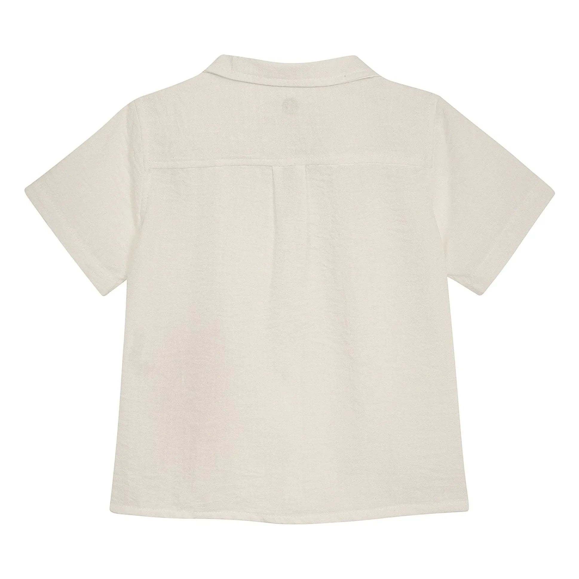 Pepita & Me - Guayabera Short-Sleeve Crab Shirt | Cream