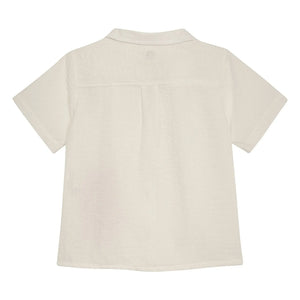 Pepita & Me - Guayabera Short-Sleeve Crab Shirt | Cream