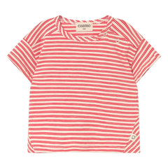 Cozmo - Striped Baby T-Shirt | Red