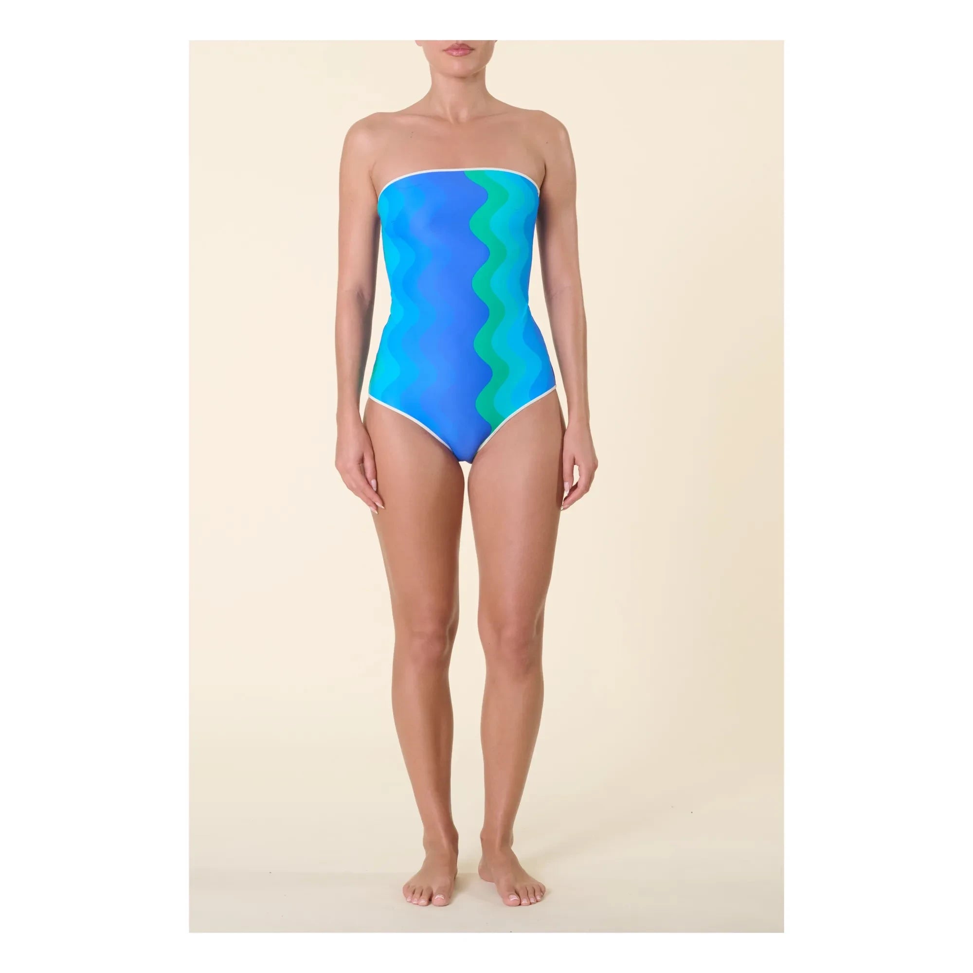 Casa Rosa - Luna One-Piece Swimsuit | Blue