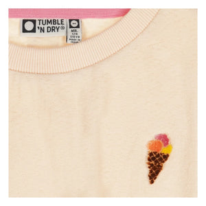 Tumble N'Dry - Short Bouquet Organic Cotton T-Shirt | Peach