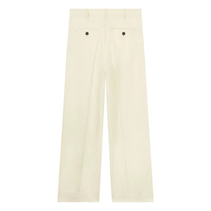 Pomandère - Cotton and Linen Trousers | Beige