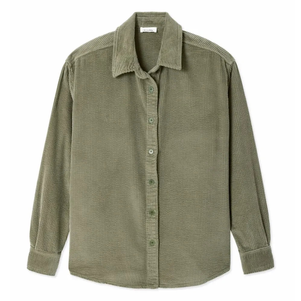 American Vintage - Padow Bol Kesim Gömlek | Koyu Bej