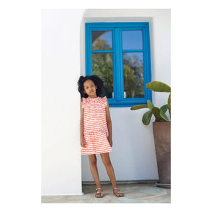 Tartine et Chocolat - Striped Sleeveless Dress | White
