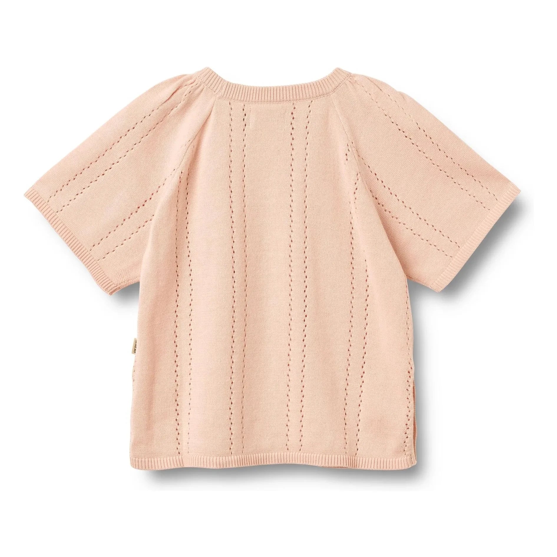 Wheat - Vilna Organic Cotton Short Sleeve Sweater | Light Pink