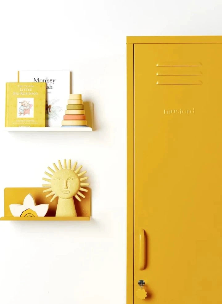 Mustard Made - Ledge Metal Wall Shelf | Faded Yellow