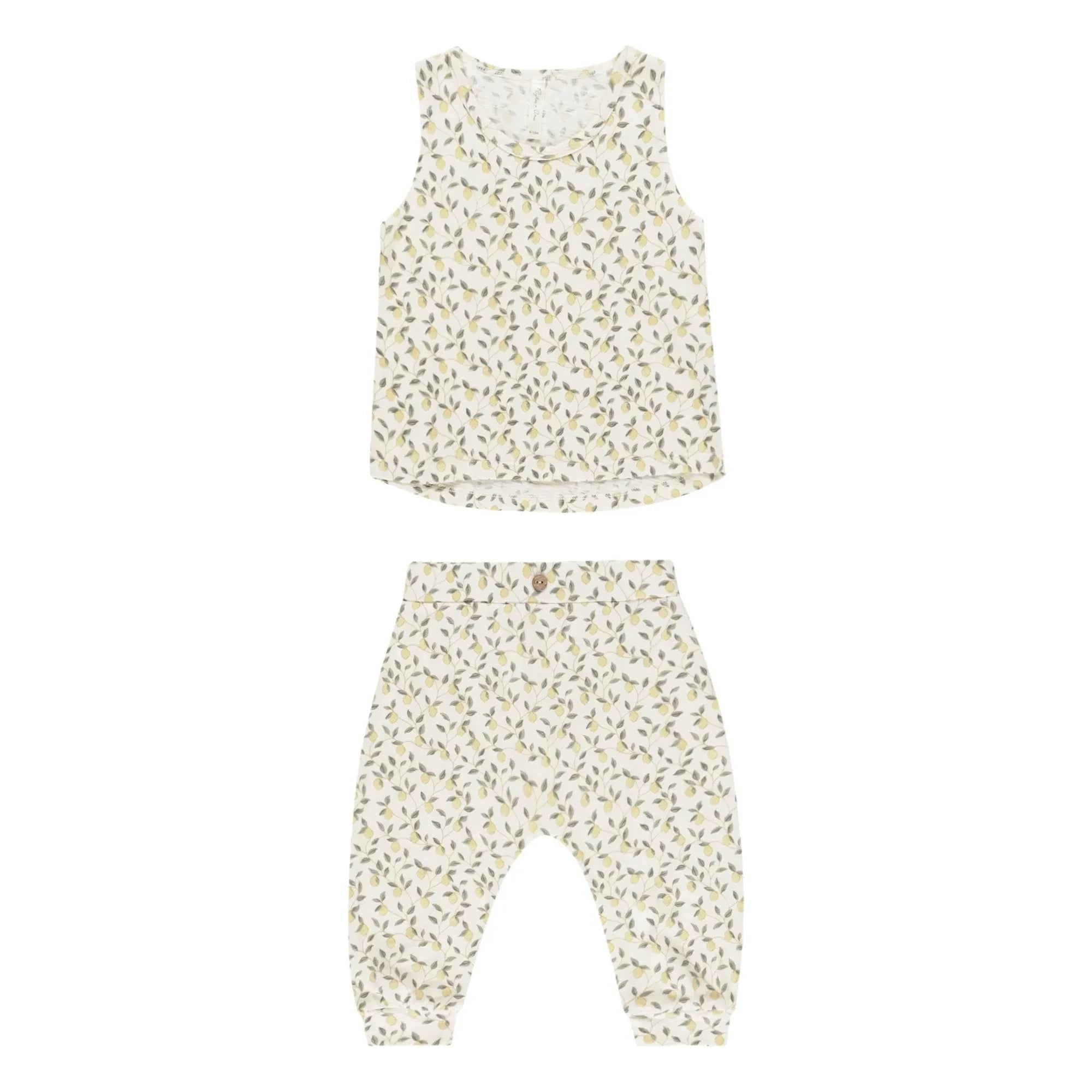 Rylee + Cru - Lemon Top and Pants Set | Ivory