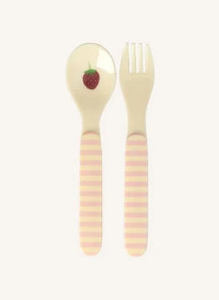 Rice - ABC Melamine Cutlery Set | Powder Pink