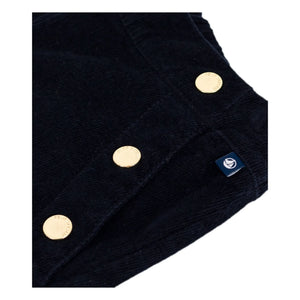 Petit Bateau - Ribbed Velvet Bridge Pants | Night Blue