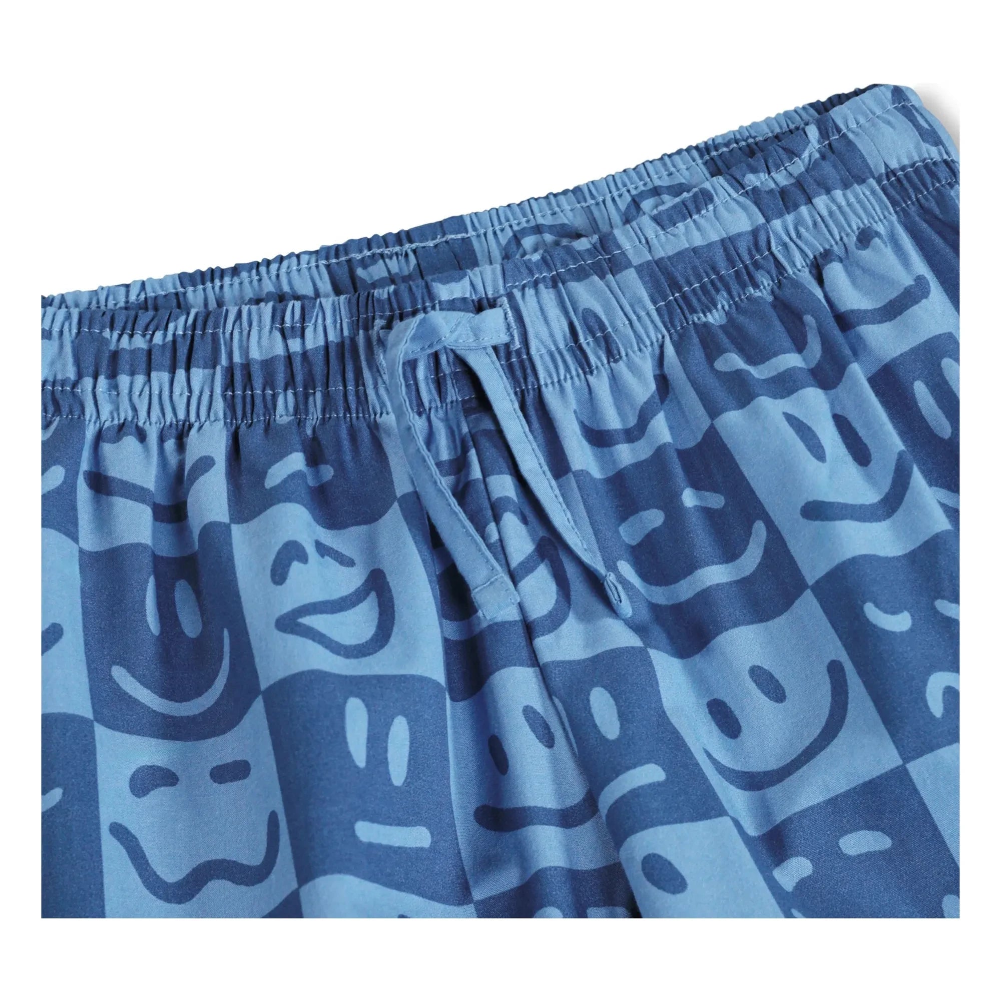 Molo - Lexi Damier Organik Pamuklu Kısa Pijama | Mavi