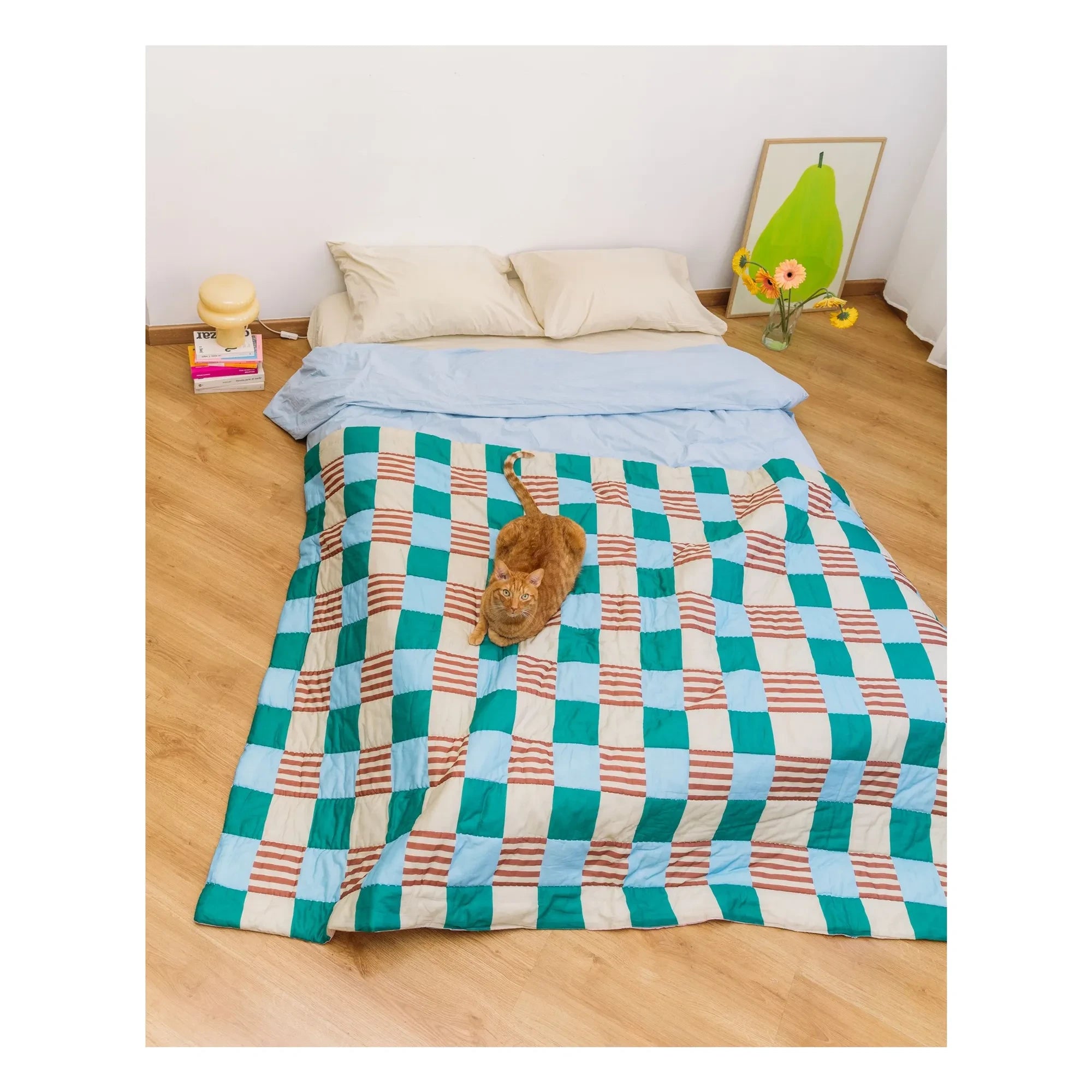 Tarta Gelatina - Playground reversible blanket | Green