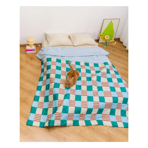 Tarta Gelatina - Playground reversible blanket | Green