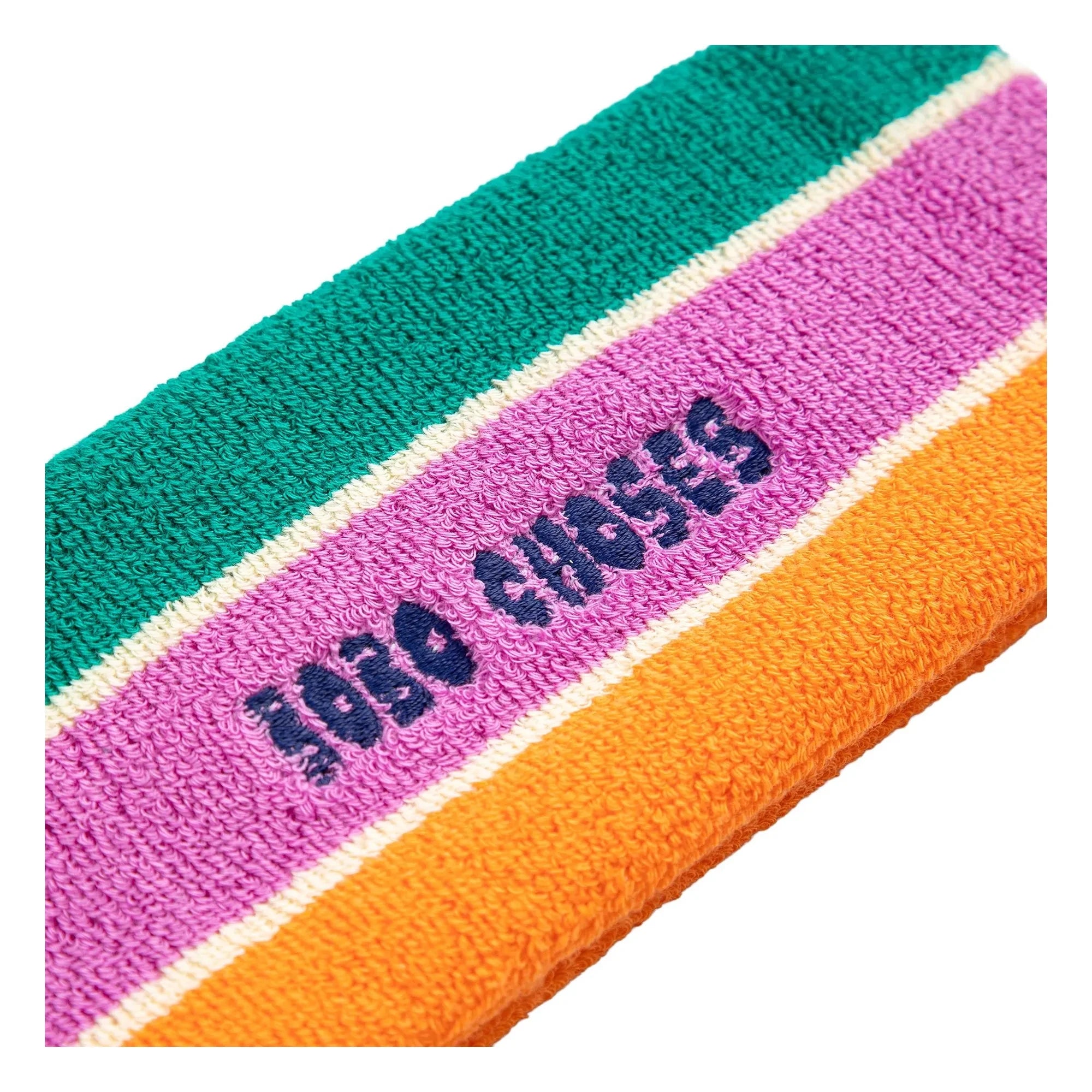Bobo Choses - Striped Towel Headband | Green