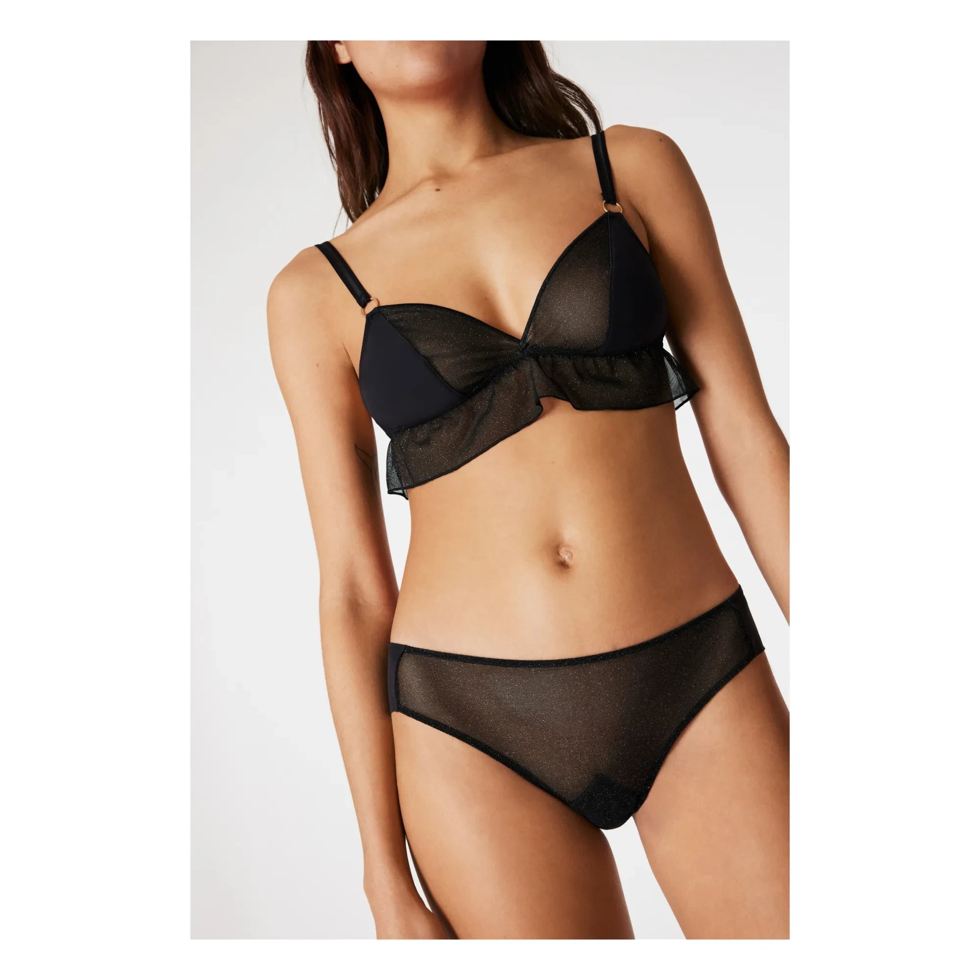Icone - Vasco Metallic Bra | Black