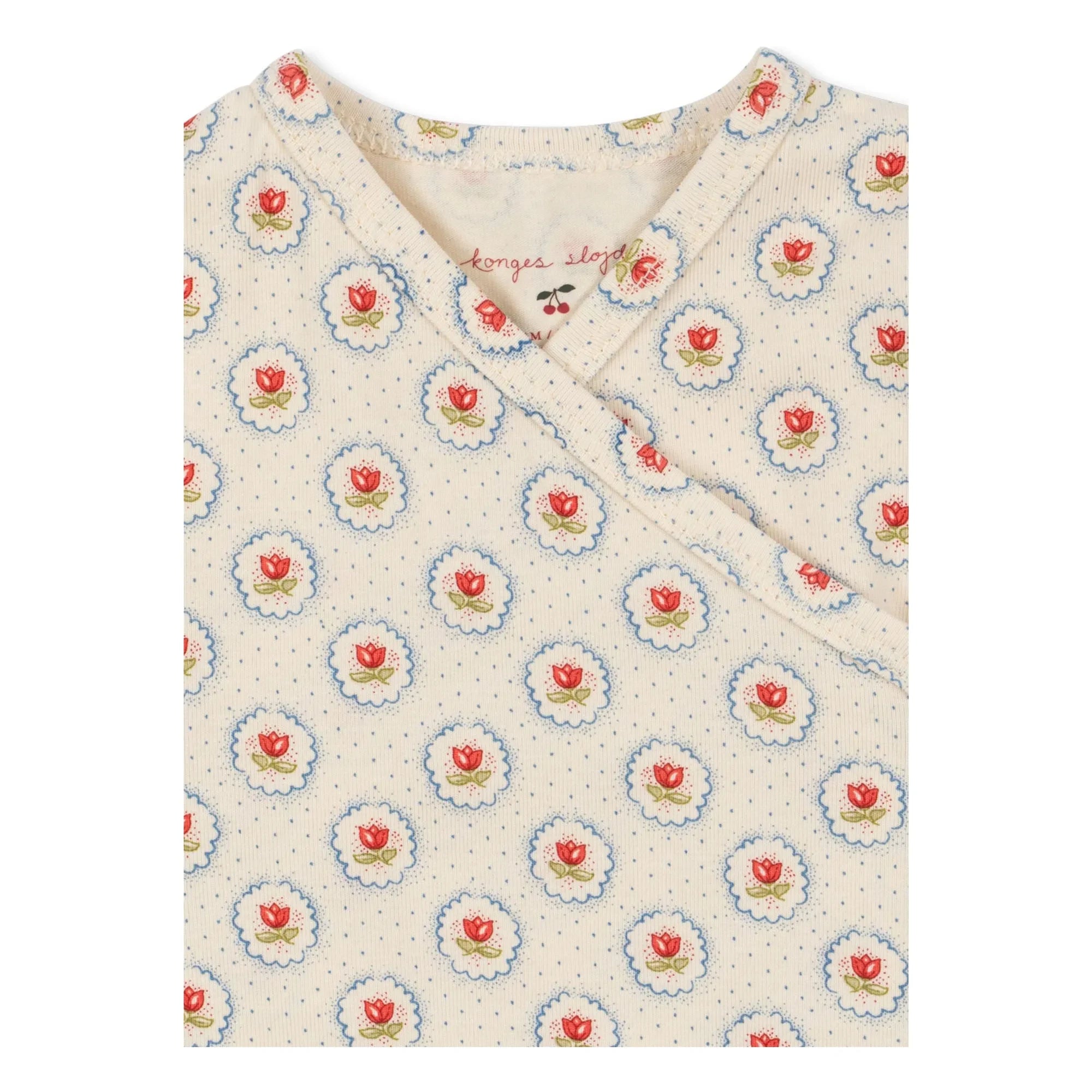 Konges Sløjd - Geometric Organic Cotton Romper | Ecru