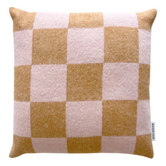 Maison Deux - Damier Wool Pillow Cover | Terracotta