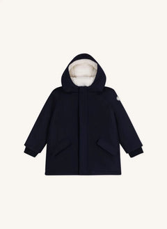 Petit Bateau - Fermuarlı Parka, Sherpa astarlı | Gece mavisi