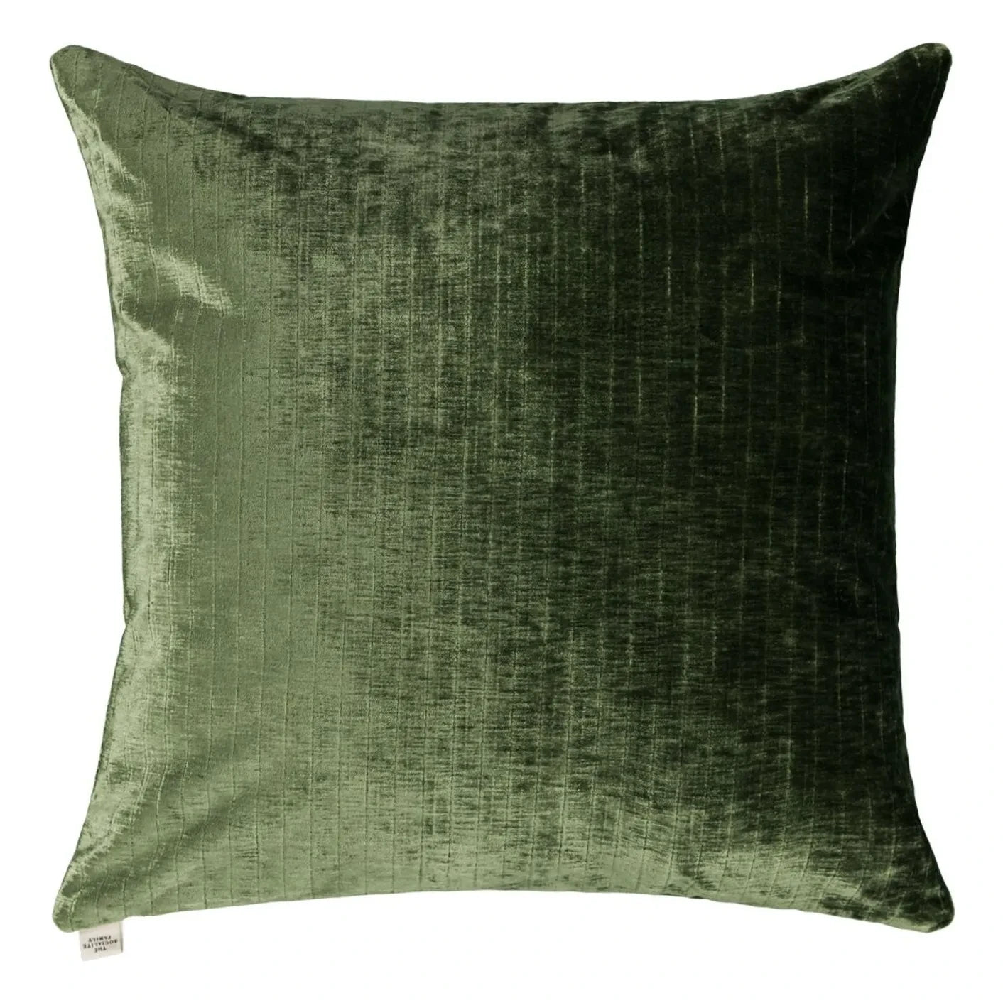The Socialite Family - Bright Velvet Carino Square Pillow | Olive Green