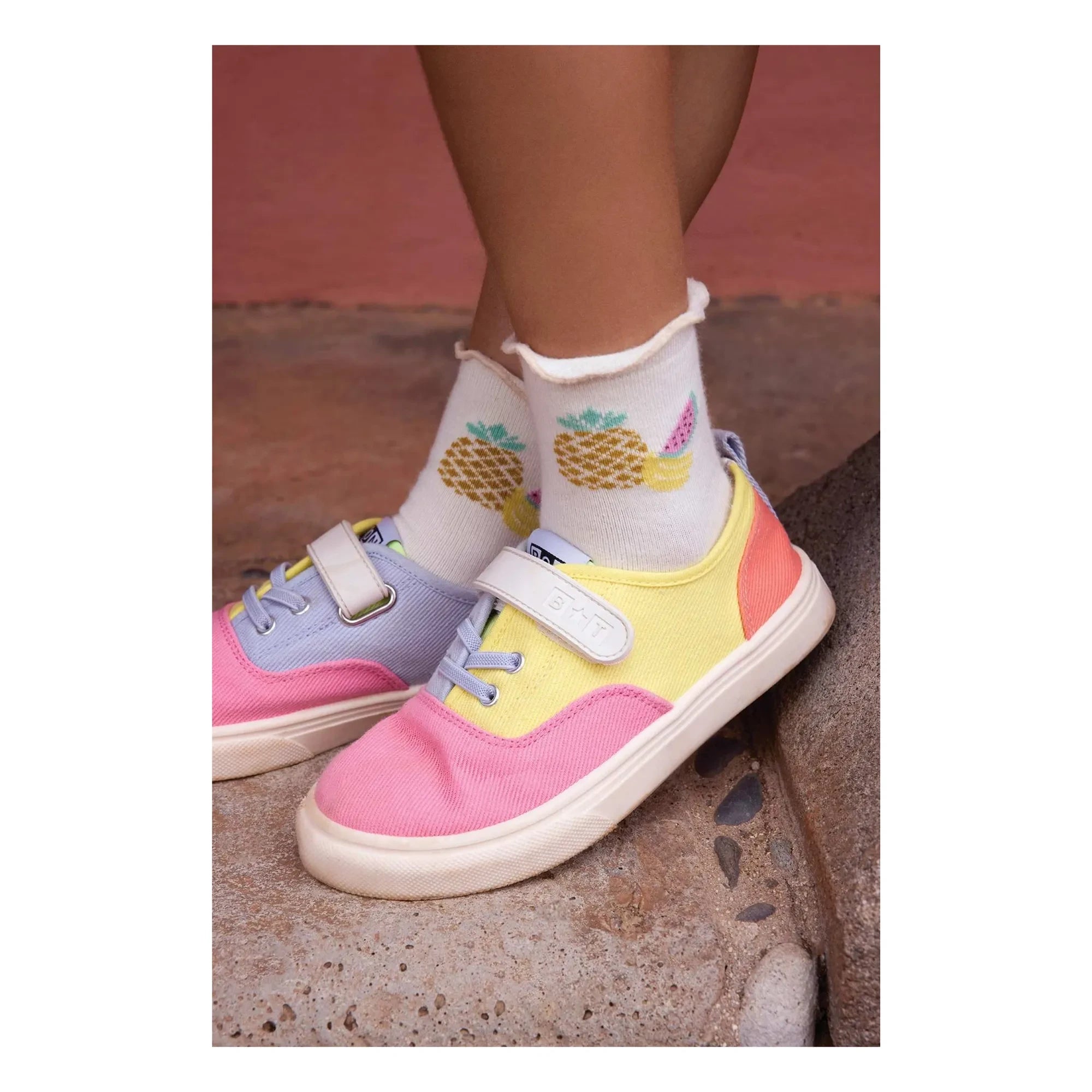 Bonton - Board Easy Lace-up Sneakers | Candy Pink