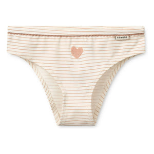 Liewood - 3-Pack Aylin Organic Cotton Heart Pattern Underwear | Pink