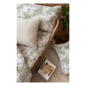 garbo&friends - Blue Plumbago Organic Cotton Fitted Sheet