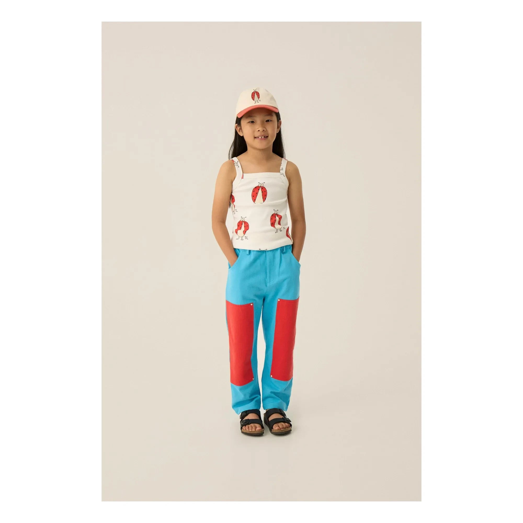 The Campamento - Ladybugs ribbed tank top | Ecru