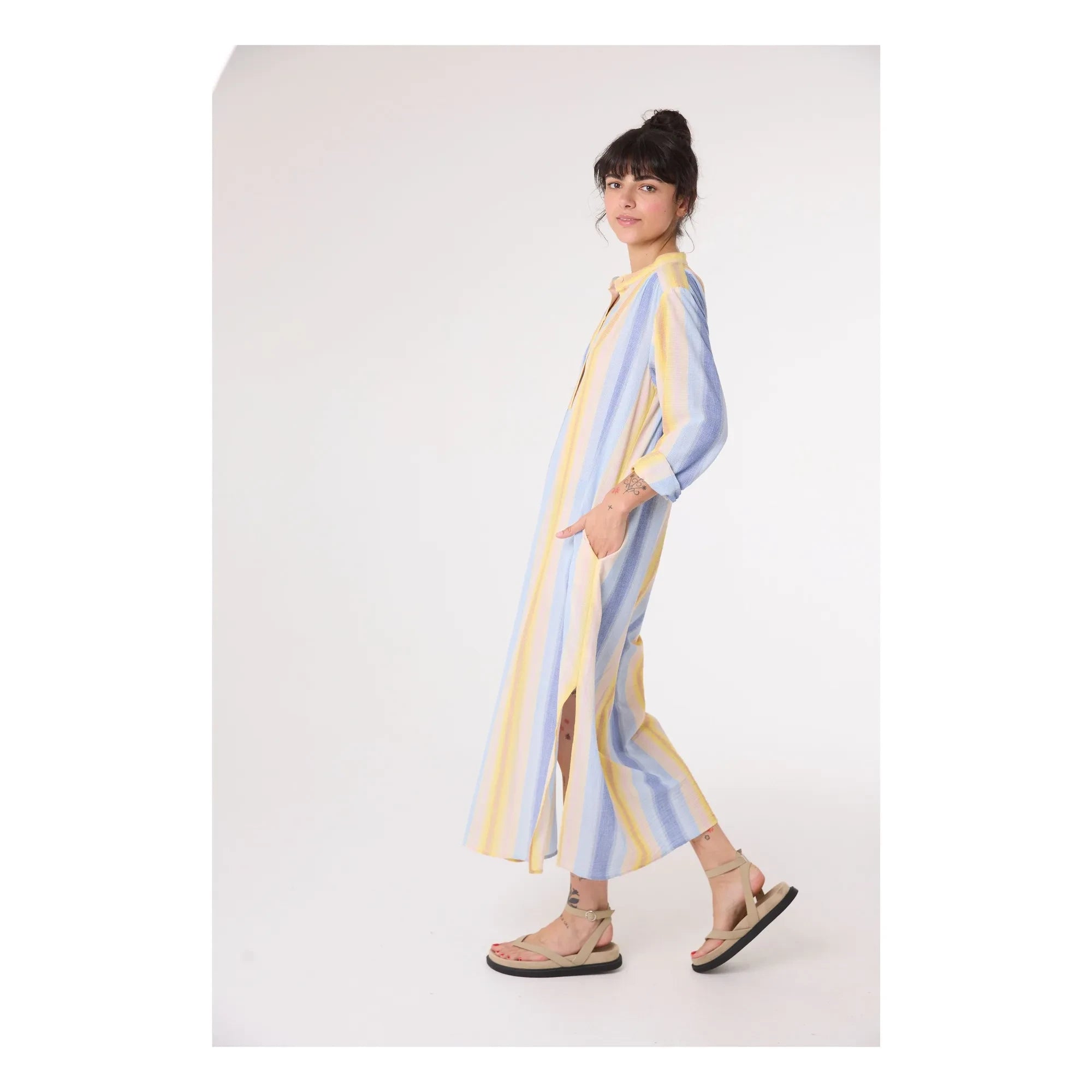 Sacrécoeur - Nina Cruz Organic Cotton Dress | Blue