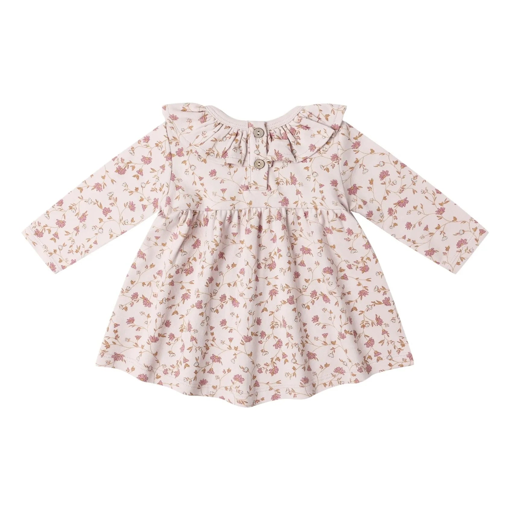Quincy Mae - Organic Cotton Floral Dress | Lavender