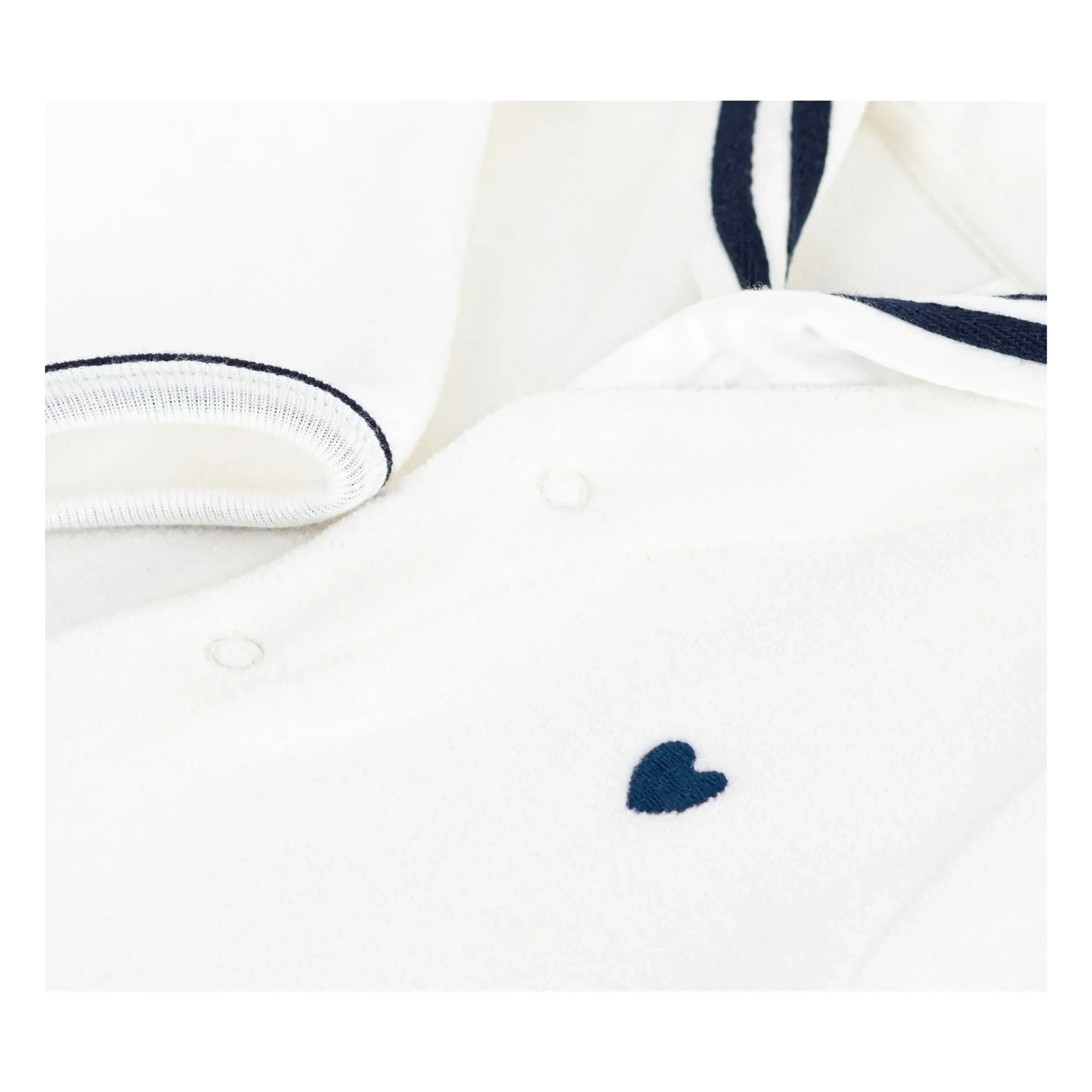 Petit Bateau - Sleep Well Pijama Yaka Smock | Beyaz