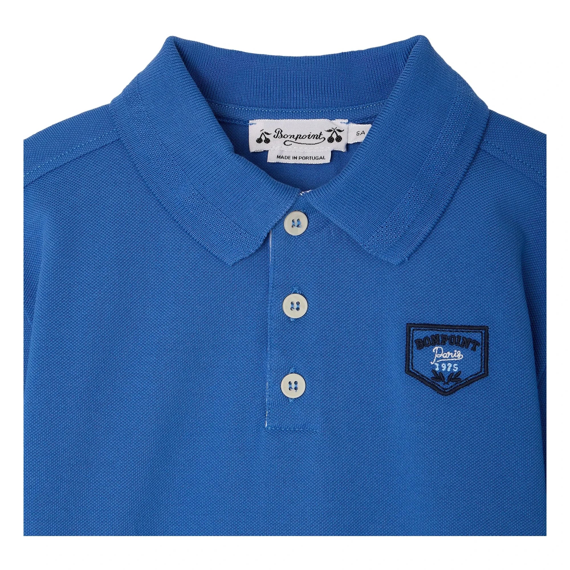 Bonpoint - Elion organic cotton polo shirt | Royal blue