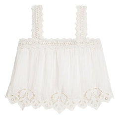 Louise Misha - Top Paralio Organic Cotton | White