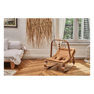 Charlie Crane - Levo Walnut Baby Swing | Camel