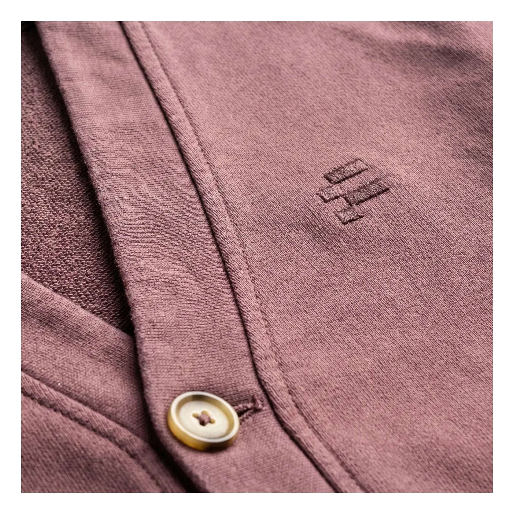 Finger in the nose - Lars Organic Cotton Cardigan | Dark purple
