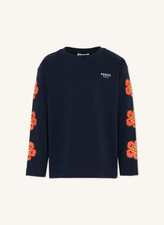 Kenzo - Flowers T-shirt | Gece mavisi