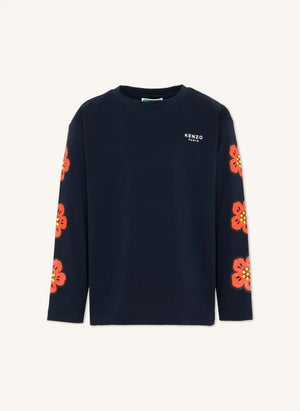 Kenzo - Flowers T-shirt | Gece mavisi