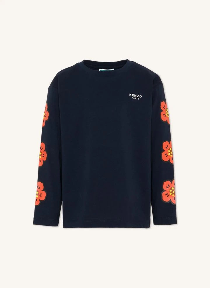 Kenzo - Flowers T-shirt | Gece mavisi