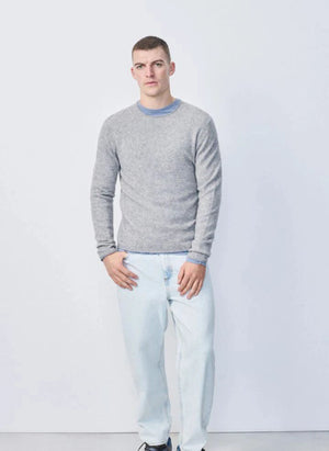 American Vintage - Ducksbay Wool and Cashmere Sweater | Heather grey