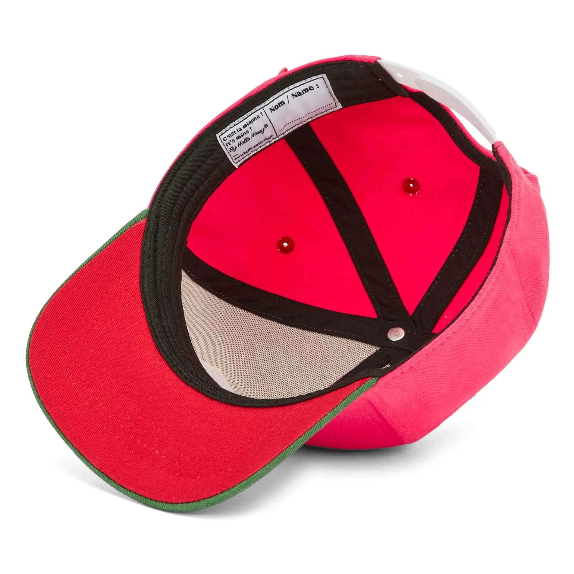 Hello Hossy - Organic Cotton Mini Curved Brim Hat | Fuchsia