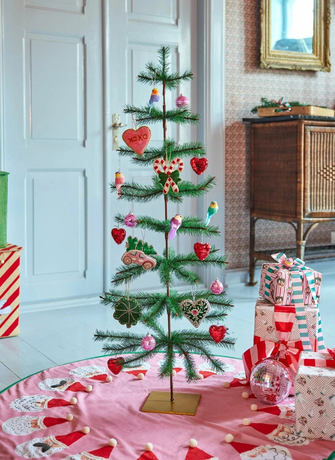 Rice - Xoxo Heart Christmas Ornament | Pink