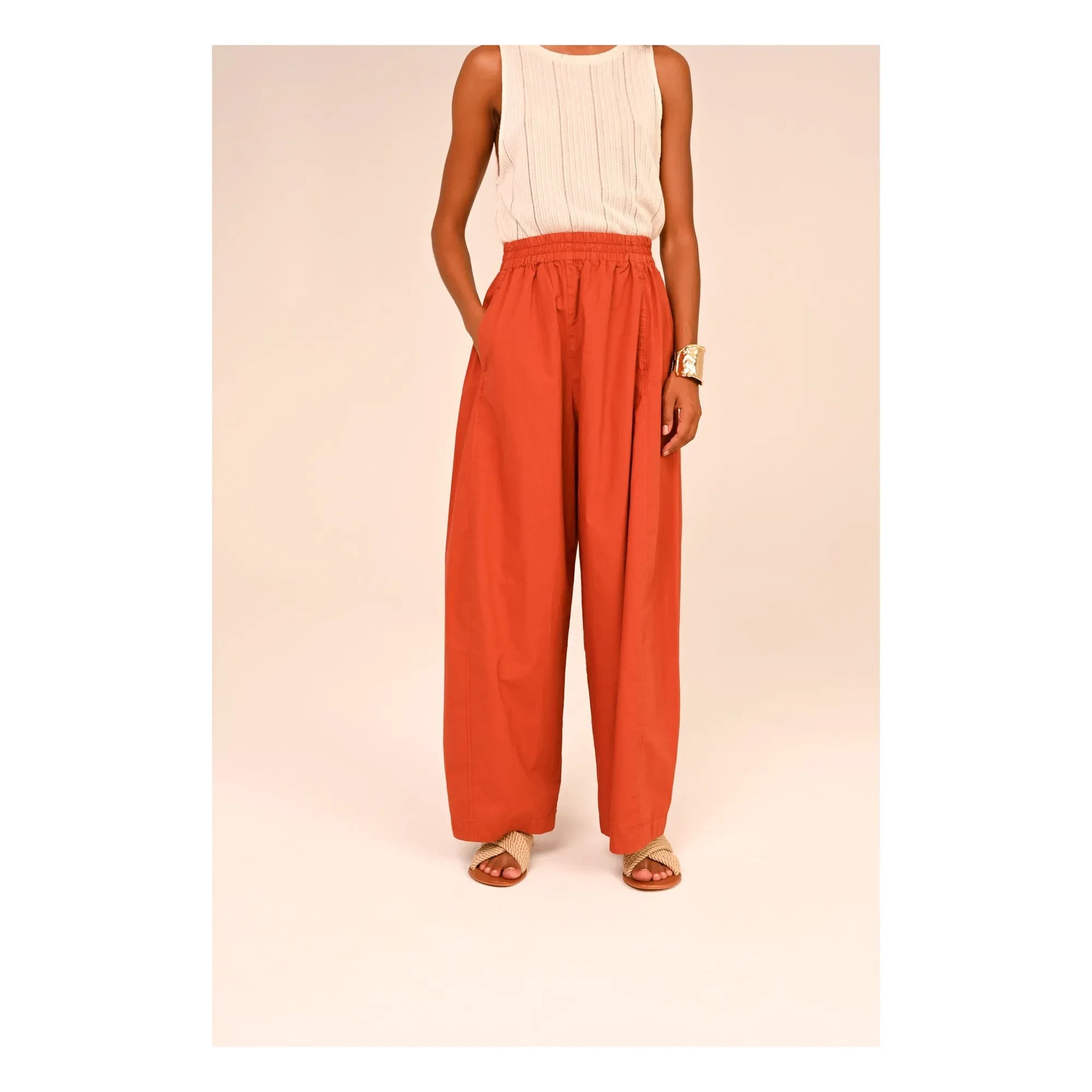 Sacrécoeur - Liam Poplin Pants | Caramel