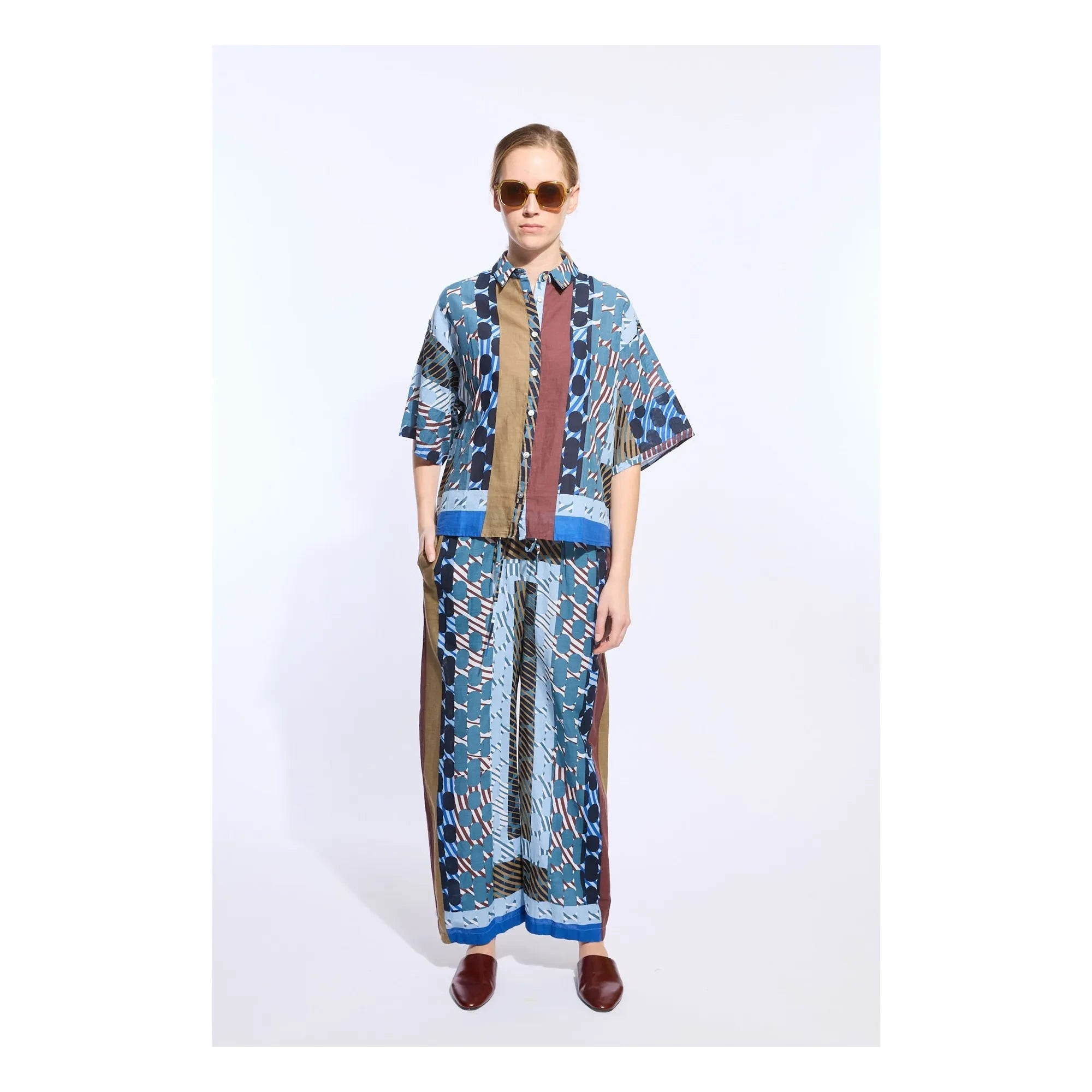 Mapoésie - Andrew Pollen Cotton Shirt | Blue