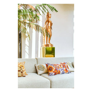 HKliving - Farmhouse Printed Cushion | Cream