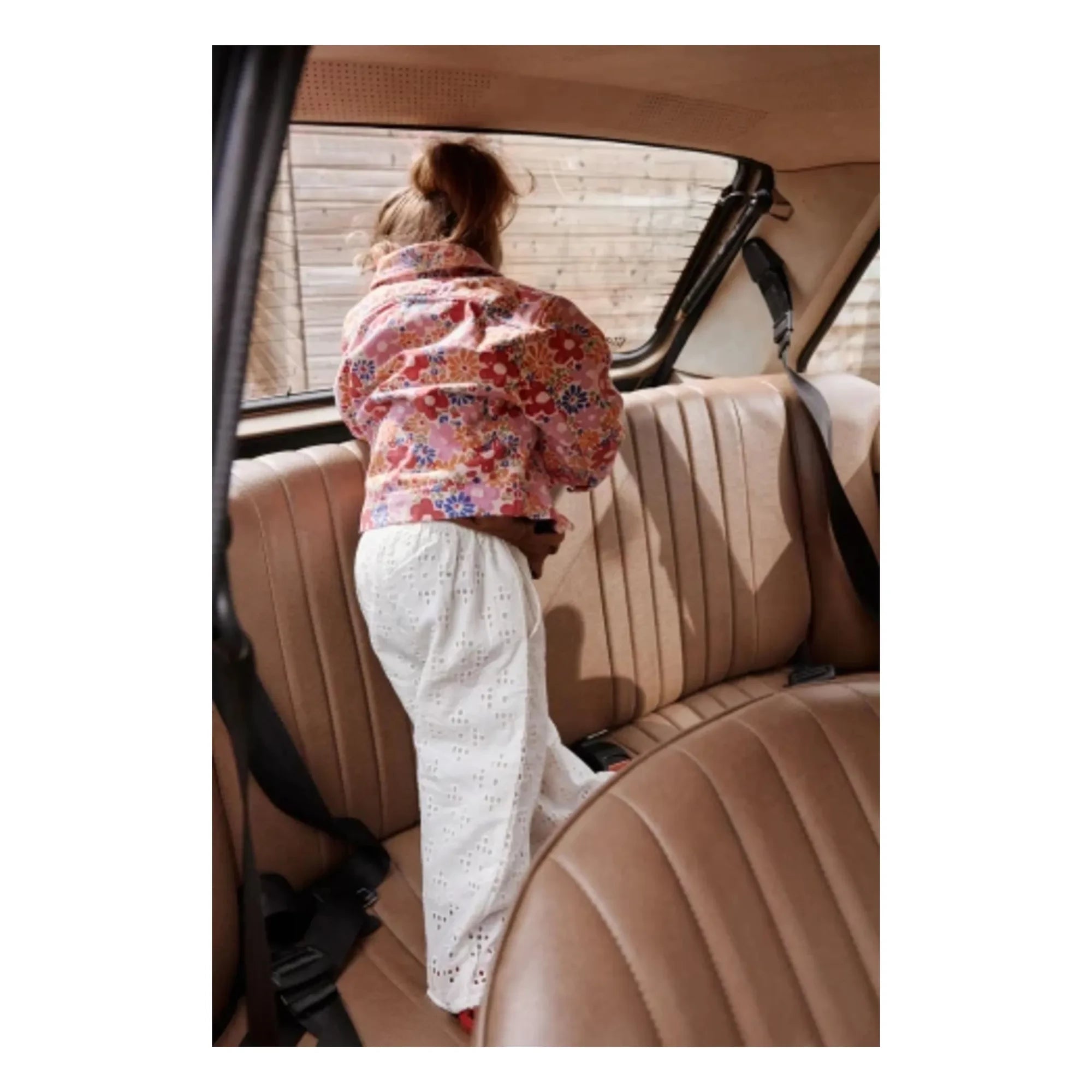 Apaches - Black Embroidered Pants | Cream
