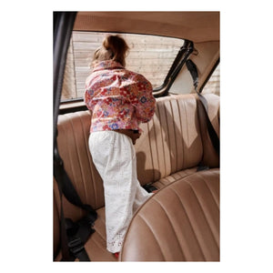Apaches - Black Embroidered Pants | Cream
