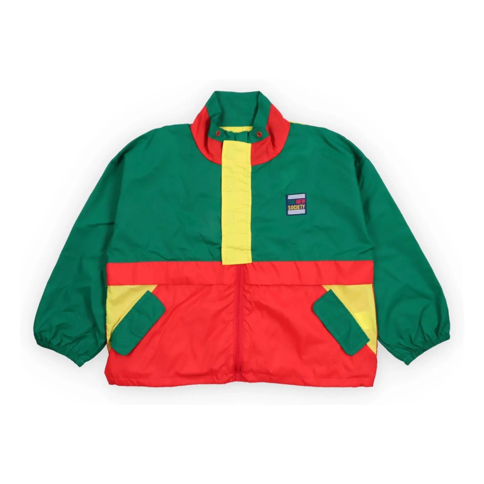 the new society - Pansy Colorblock Jacket | Green