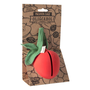 Oli & Carol - Pepa the apple pacifier clip