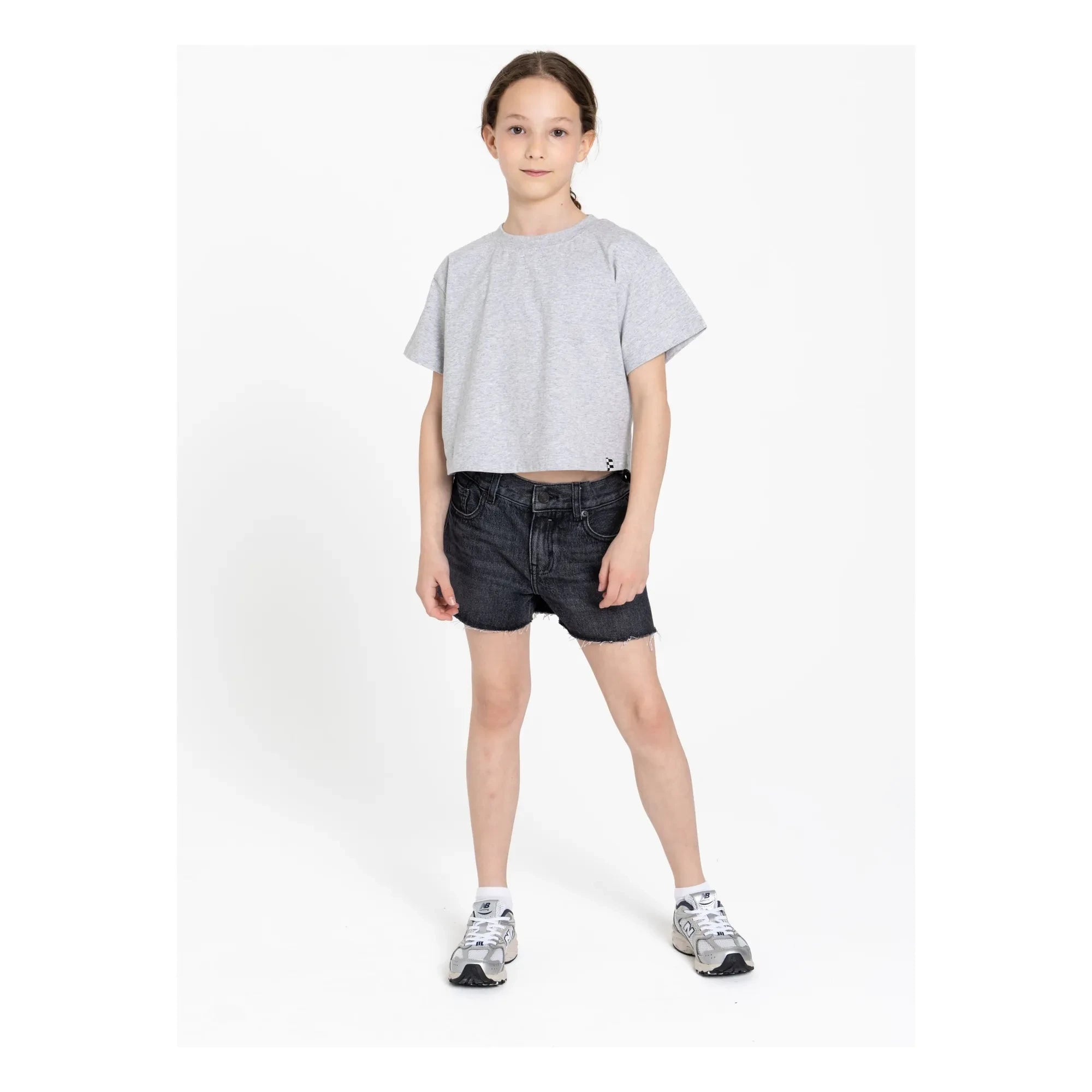 Finger in the Nose - Denim Eva Shorts | Denim Gray
