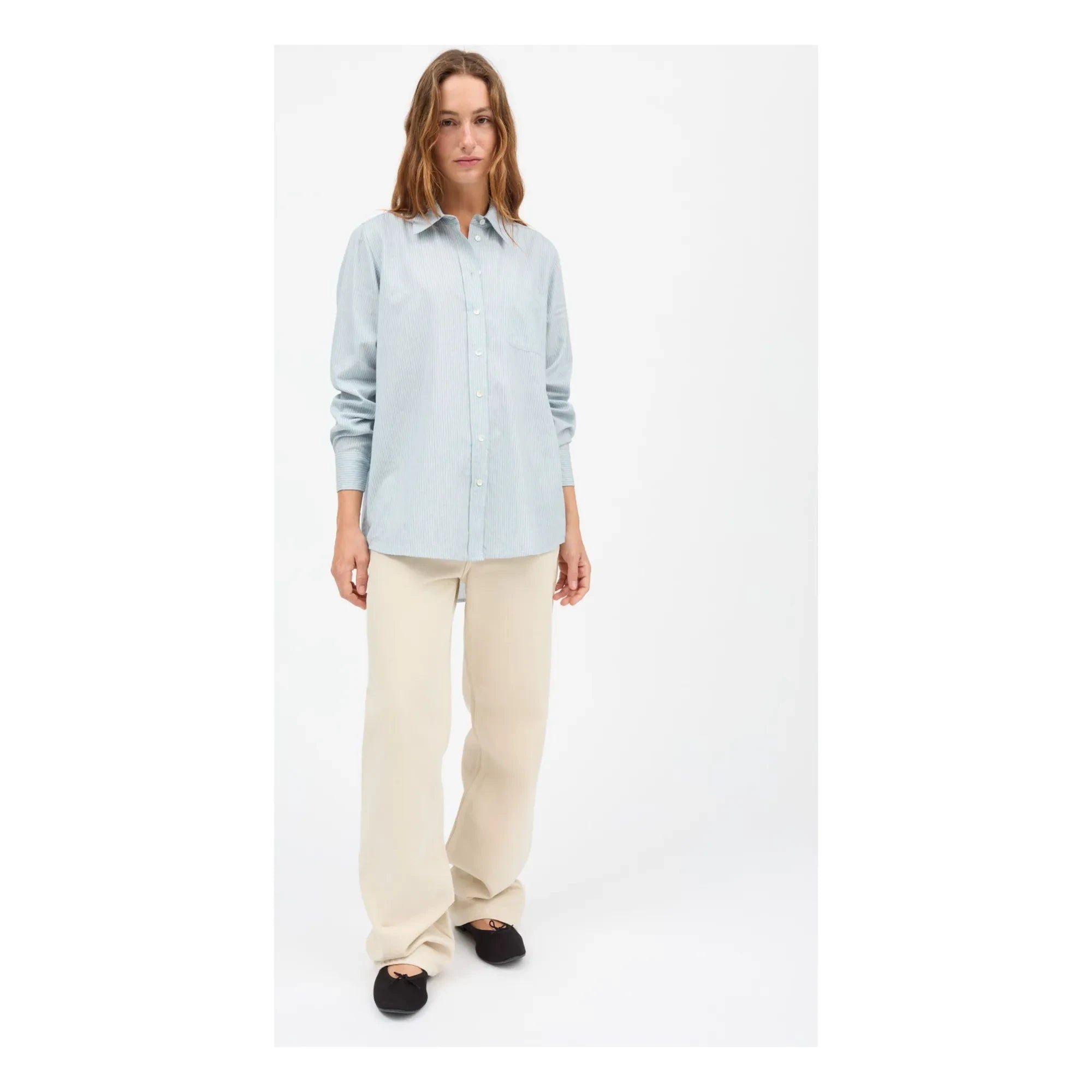 Skall Studio - Nico Organic Cotton Shirt | Light Blue