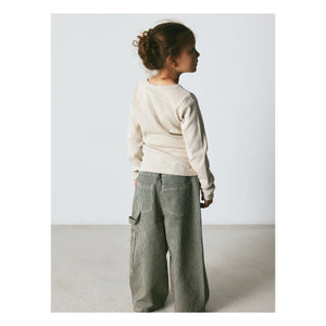 Brunobruno Nation - Flynn Organic Cotton Striped Trousers | Dark green